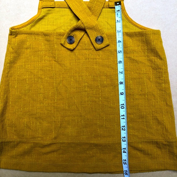 Madewell yellow cross back tank top sizeXS - Picture 3 of 6